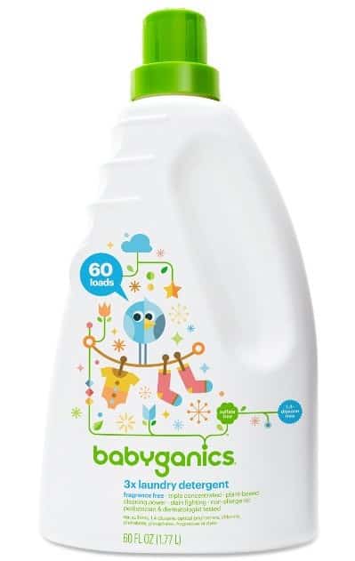 Babyganics 3X Baby Laundry Detergent, Fragrance Free